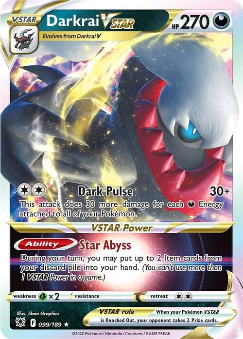 Darkrai VSTAR Card Front