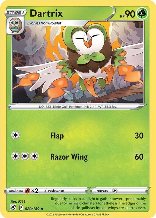 Dartrix Card Front