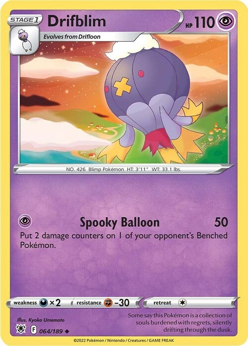 Drifblim Card Front