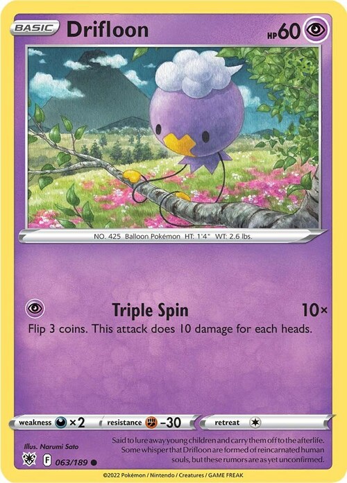 Drifloon Card Front