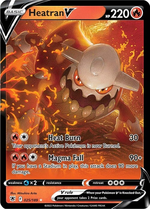 Heatran V Card Front