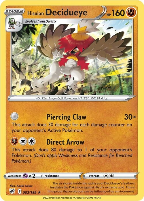 Hisuian Decidueye Card Front