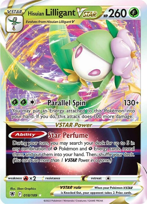 Hisuian Lilligant VSTAR Card Front