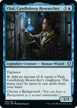 Vhal, Candlekeep Researcher Card Front