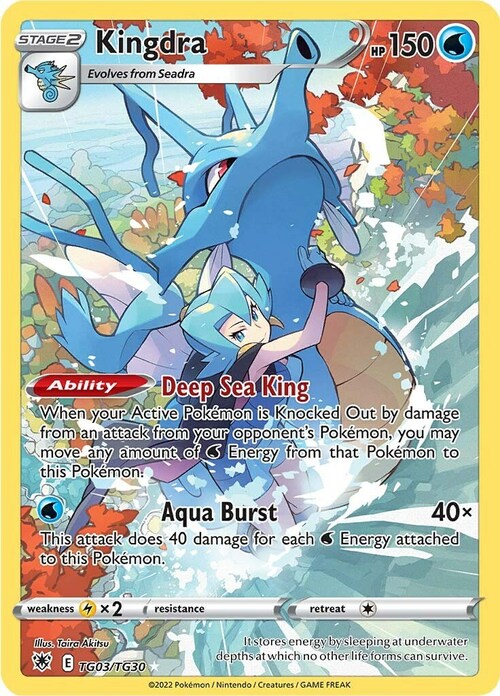 Kingdra Card Front