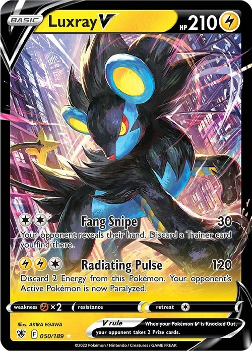 Luxray V Card Front