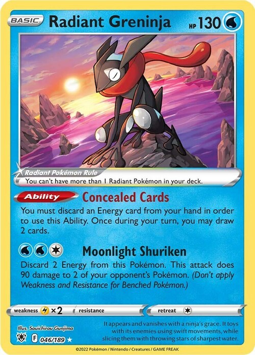 Radiant Greninja Card Front