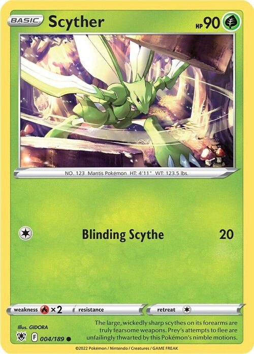 Scyther Card Front