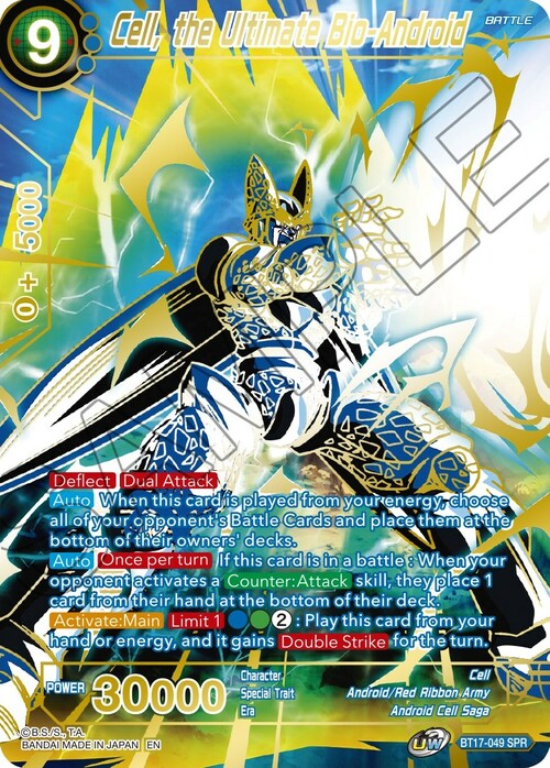 Cell, the Ultimate Bio-Android Card Front