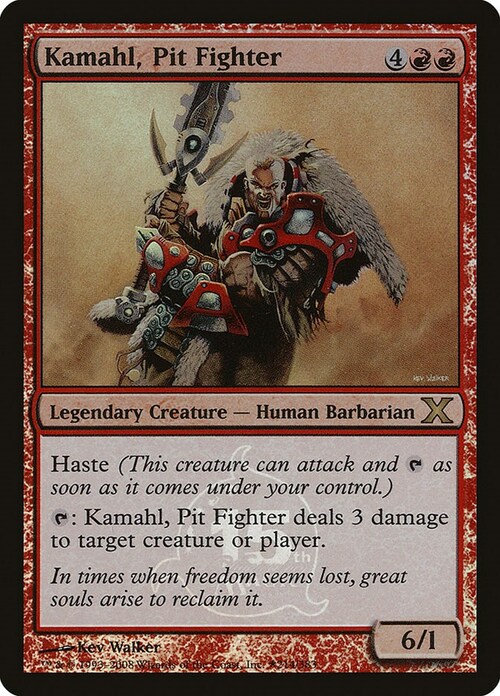 Kamahl, Pit Fighter Card Front