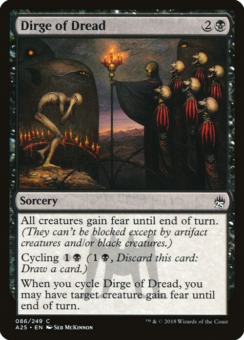 Dirge of Dread Card Front