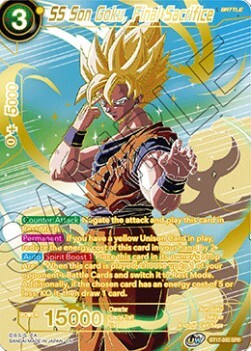 SS Son Goku, Final Sacrifice Card Front