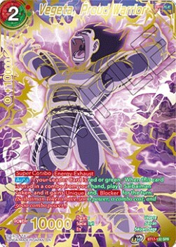 Vegeta, Proud Warrior Card Front