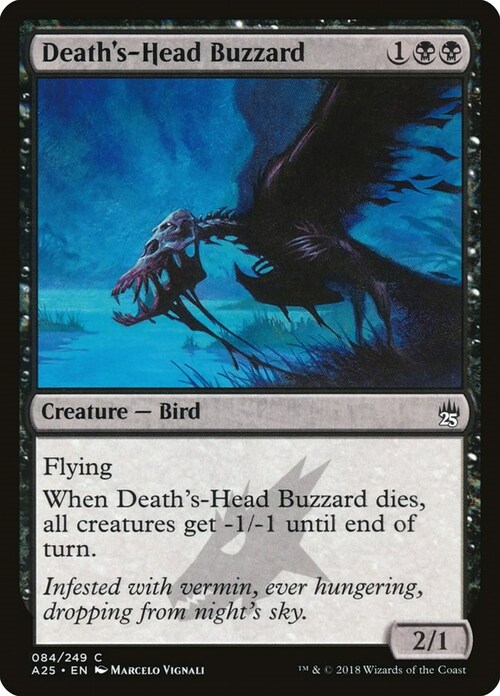 Death's-Head Buzzard Card Front