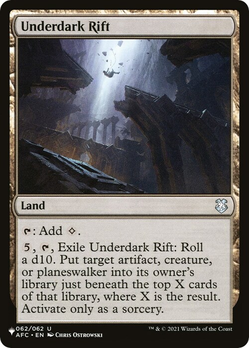 Underdark Rift Card Front