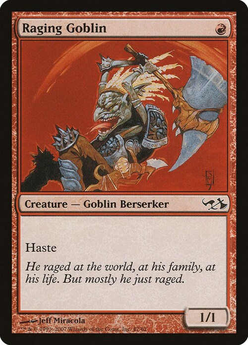 Raging Goblin Card Front