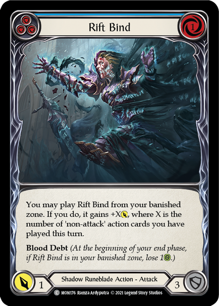 Rift Bind - Blue Card Front