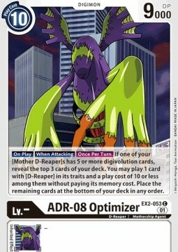 ADR-08 Optimizer Card Front