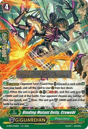 Binding Mutant Deity, Cruwebl Card Front