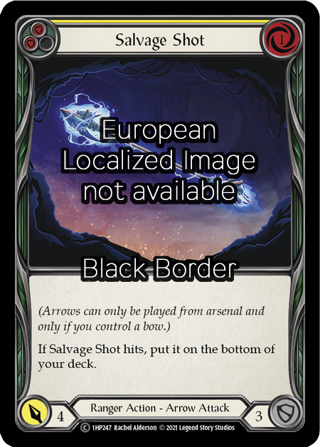 Salvage Shot - Yellow Card Front