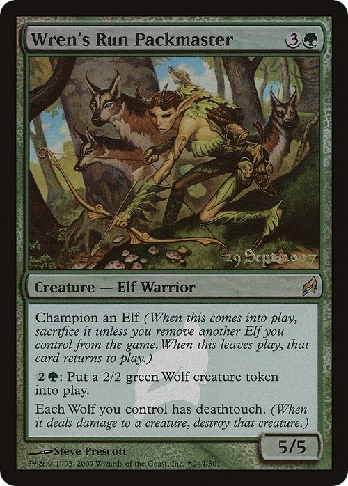 Wren's Run Packmaster Card Front