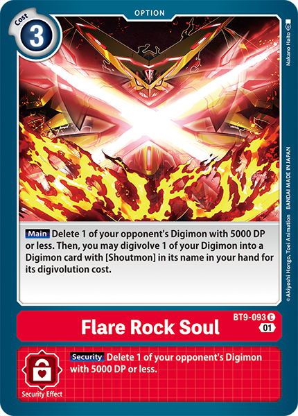 Flare Rock Soul Card Front