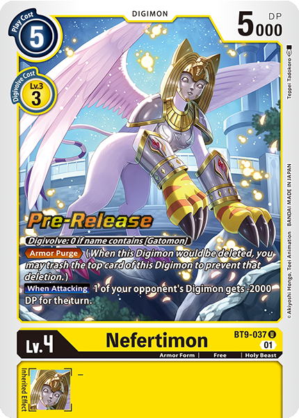 Nefertimon Card Front