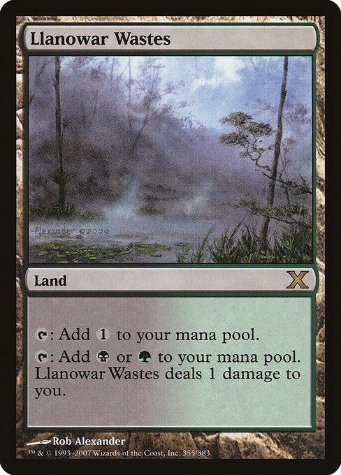 Llanowar Wastes Card Front