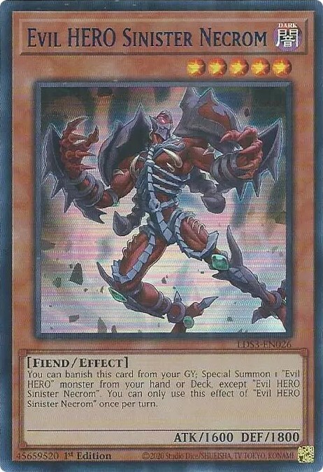 Evil HERO Sinister Necrom Card Front