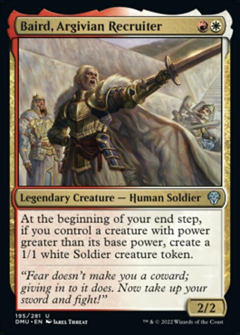 Baird, Argivian Recruiter Card Front