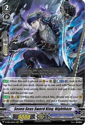 Seven Seas Sword King, Nighthaze Card Front