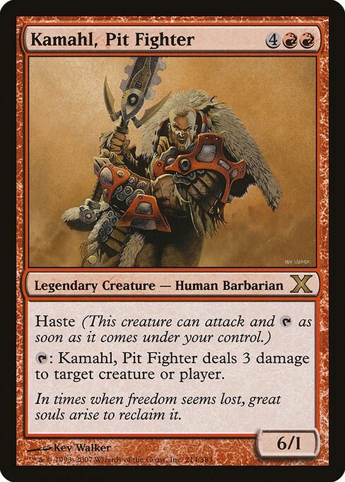 Kamahl, Pit Fighter Card Front