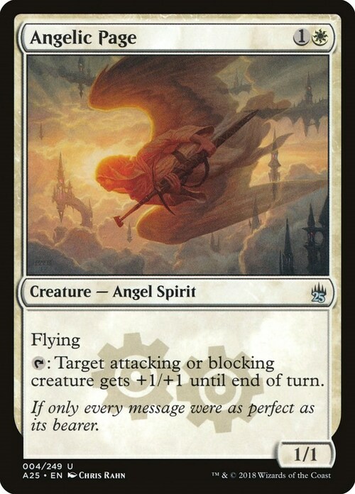 Angelic Page Card Front