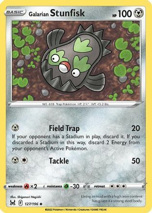 Galarian Stunfisk Card Front