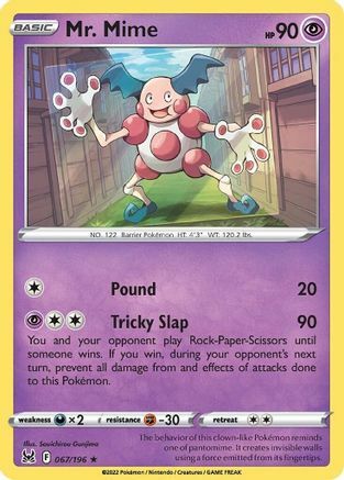 Mr. Mime Card Front