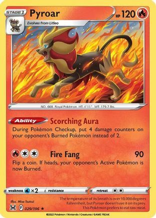 Pyroar Card Front