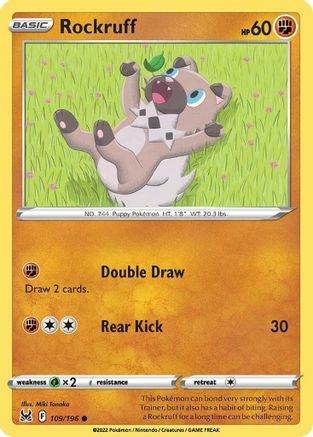 Rockruff Card Front