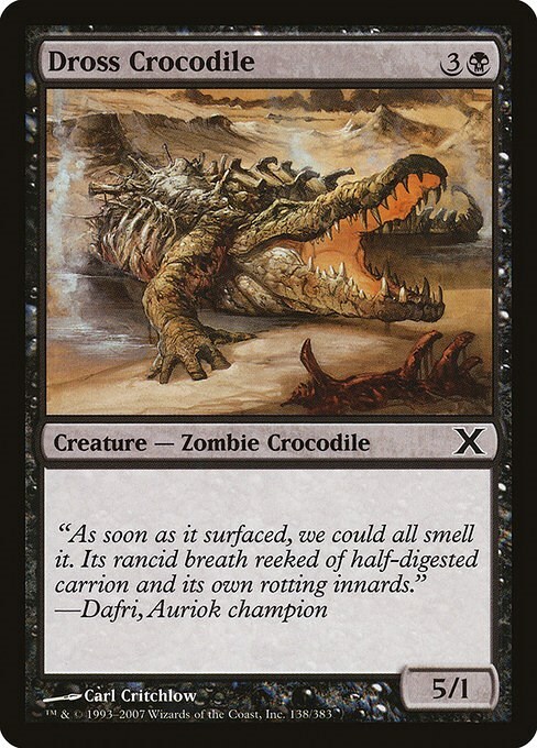 Dross Crocodile Card Front