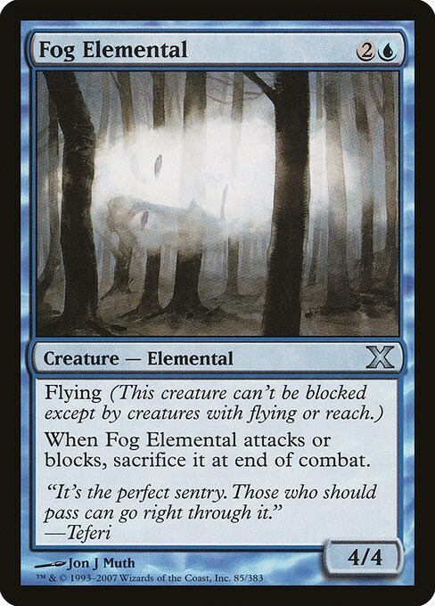 Fog Elemental Card Front