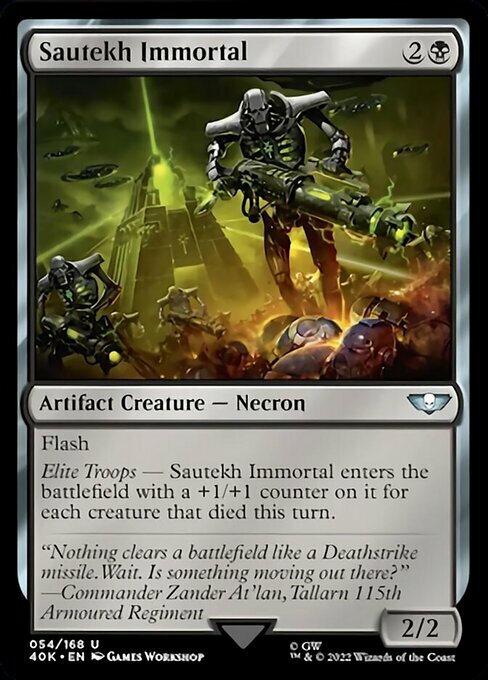 Sautekh Immortal Card Front