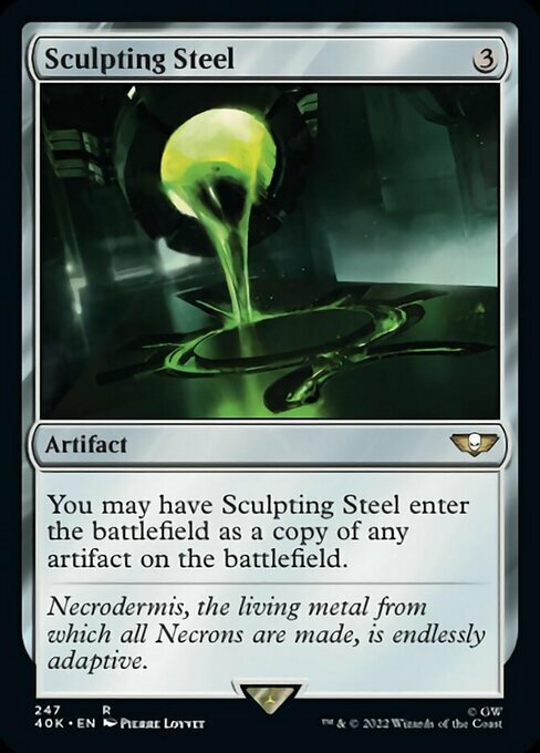 Sculpting Steel Card Front