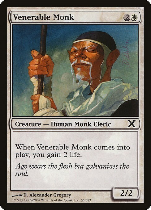 Venerable Monk Card Front