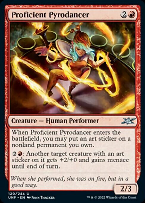 Proficient Pyrodancer Card Front