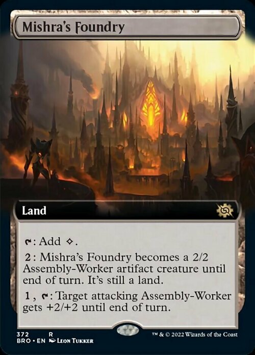 Mishra's Foundry Card Front