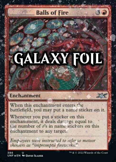 _____ Balls of Fire Card Front