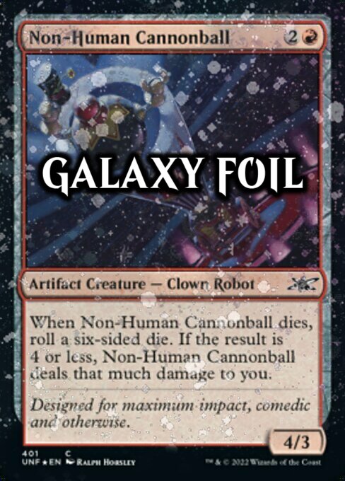 Non-Human Cannonball Card Front