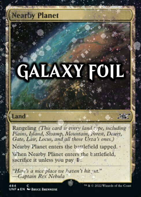 Nearby Planet Card Front