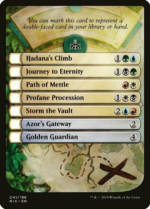 Rivals of Ixalan Checklist Card Front