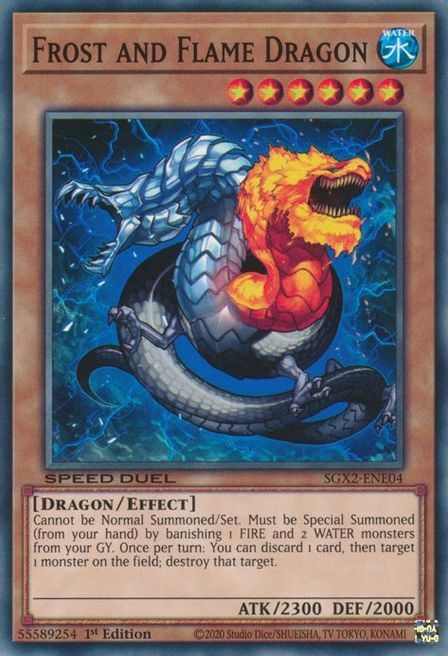 Frost and Flame Dragon Card Front