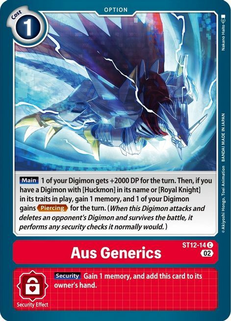 Aus Generics Card Front